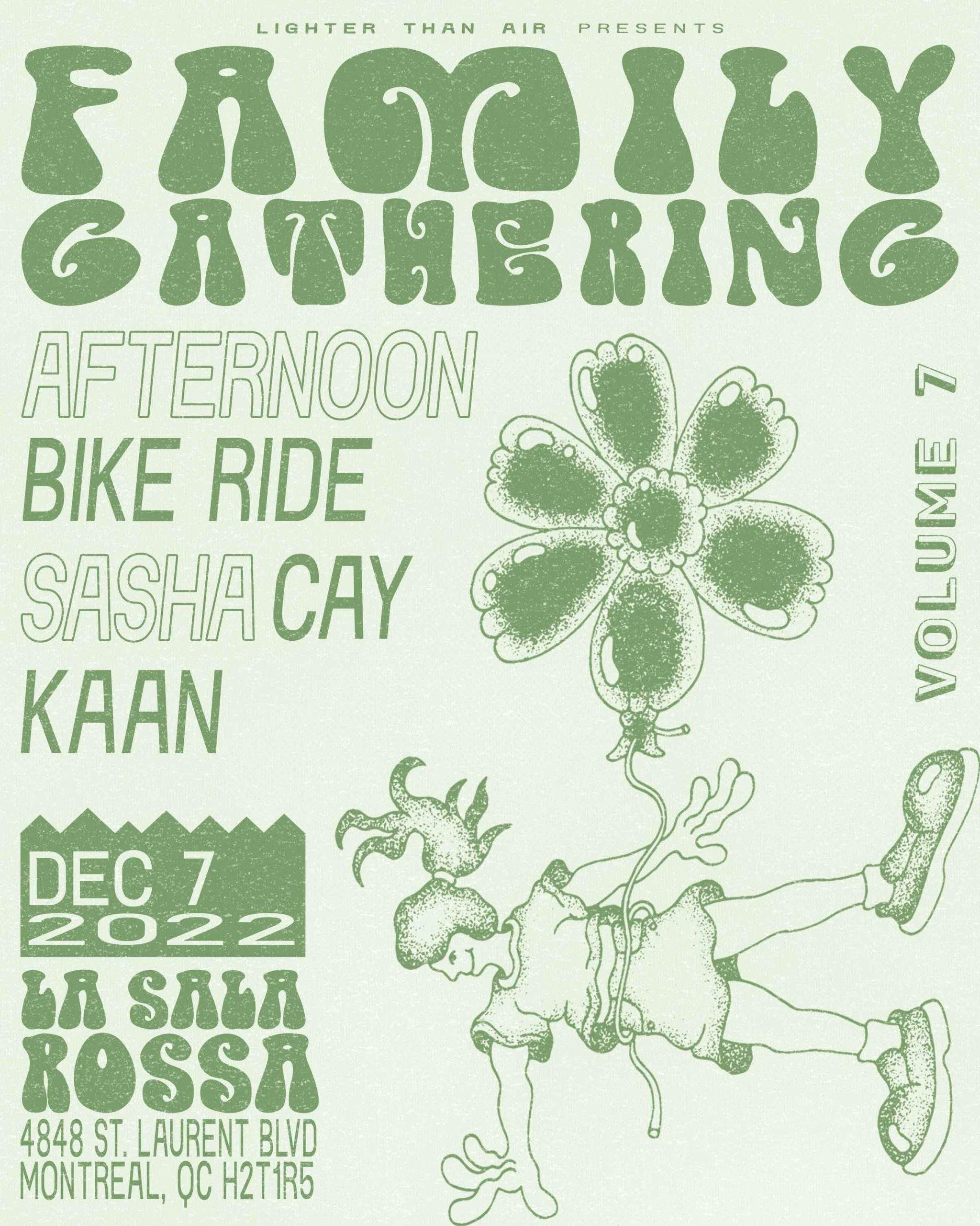 Family Gathering w/Afternoon Bike Ride, Sasha Cay & Kaan